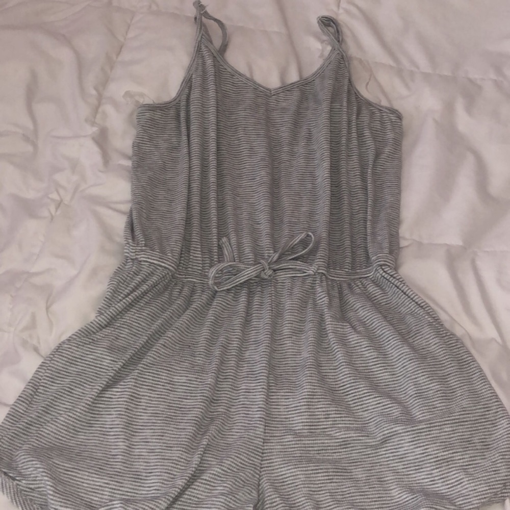 target grey and white romper